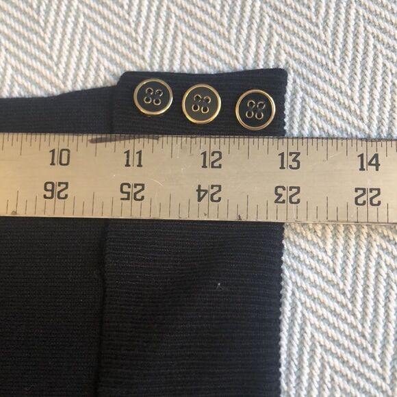 Black Shrug Cardigan 2X Rayon Blend NWT, Open Front Pit to Pit 23 1/4" - Picture 4 of 13